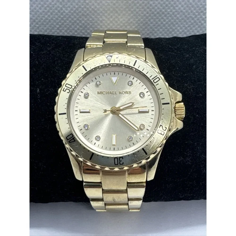 Michael Kors MK6120 Women's Tatum Gold Stainless Steel Analog Dial Watch JNA754